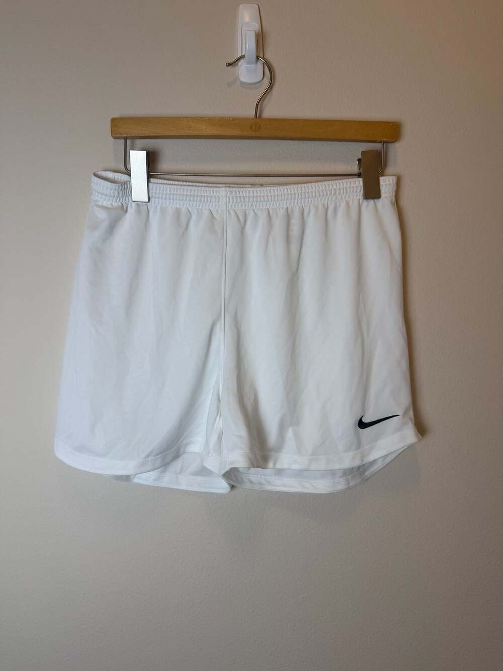 Nike Dri-FIT White Athletic Soccer Shorts Women's Size M